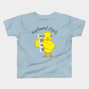 Keyboard Chick Text Kids T-Shirt